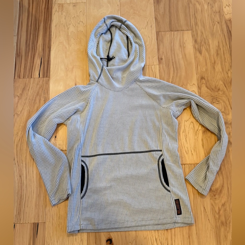 Melanzana micro grid hoodie
